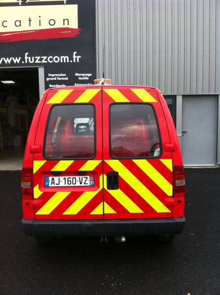 Entreprise pour flocage de camion de pompiers Toulouse